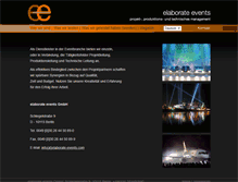 Tablet Screenshot of elaborate-events.com